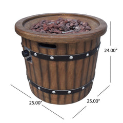 ROUND 25' MGO FIRE PIT - 40 000 BTU