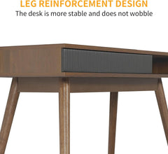 Office Desk Mid Century Modern Desk Writing Desk with Drawer Simple