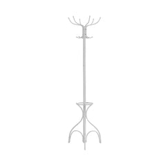18inches x 18inches x 70inches White  Metal  Coat Rack
