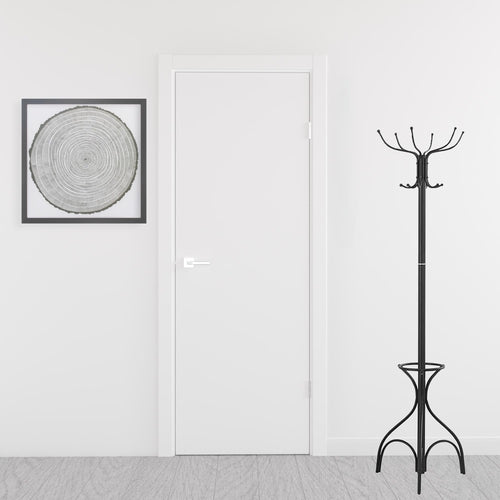 18inches x 18inches x 70inches Black  Metal  Coat Rack