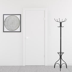18inches x 18inches x 70inches Black  Metal  Coat Rack