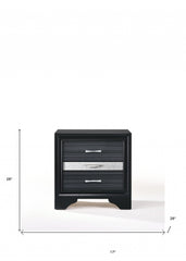 Black and Bling Nightstand