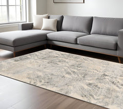 7' X 9'  Polypropylene Ivory Or Grey Area Rug