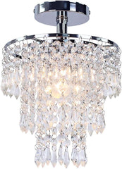 Small Crystal Chandelier Led Crystal Ceiling Lights 3 Tiers Crystal