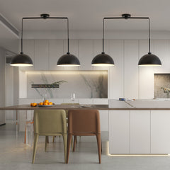 Industrial Modern Black Double Pendant Light – Adjustable Ceiling