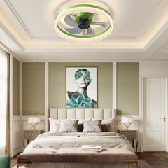 Ceiling Fans with Lights Dimmable LED Embedded installation of thin