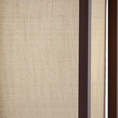 63" Black And White Solid Wood Column Floor Lamp With White Fabric