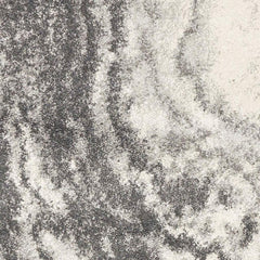 5inchesx8inches Ivory Grey Machine Woven Marble Indoor Area Rug