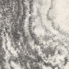 5inchesx8inches Ivory Grey Machine Woven Marble Indoor Area Rug