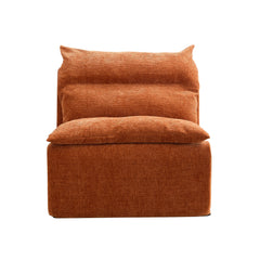 Accent Armless Chair Lazy Floor Seating, Single Chair Sofa Lounger
