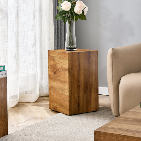 Modern MDF Coffee Table with Wood Grain Texture and Stylish Design
