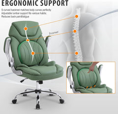 Modern Executive Office Chairs with Lumbar Support, 90-120° Rocking