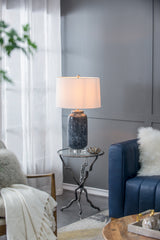 D16.9''xH28'' Ellis Glass Table Lamp