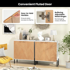 Buffet Cabinet with Storage, 2-Door Kitchen Sideboard with Storage