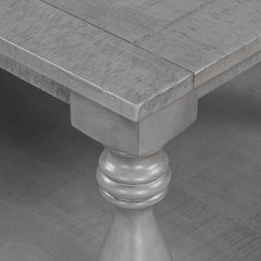 Vintage Coffee Table Featuring Artistic Vase Column Legs and Luxurious