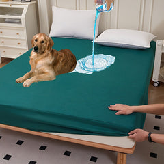 Waterproof Noiseless Fitted Mattress Protector  Soft  Washable
