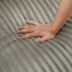 Modern 4-Seater Corduroy Sofa Couch with USB Ports, Hidden Storage