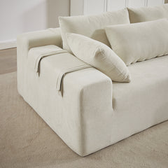 Modern Chenille Upholstered Sectional Sofa Couch Set,Modular 108' L