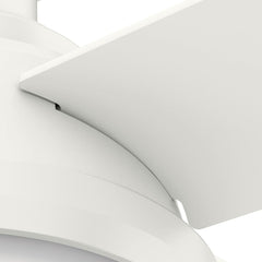 Fan Dempsey Low Profile Ceiling Fans with Lights and Remote, Flush