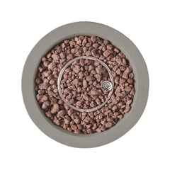 27' Bowl Shaped MGO Propane Fire Pit 40000 BTU, Light Grey (Tank Cover