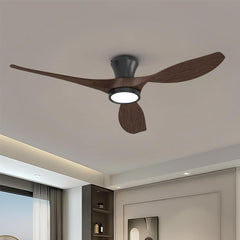 52 Inch Ceiling Fans with Led Lights Remote Control Flush Mount Low