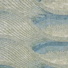 8' X 11' Blue Abstract Area Rug