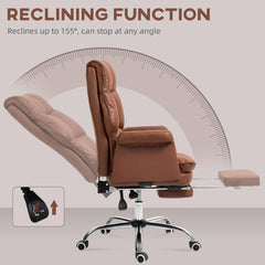 Executive Office Chair, PU Leather Ergonomic Office Desk Chair with