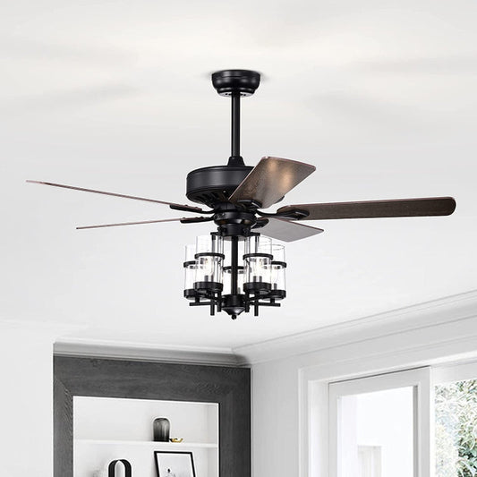 50 Inch Noiseless Ceiling Fan Light with Explosion-Proof Glass