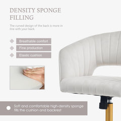 Home Office Chair Swivel Velvet Desk Chair, Vanity Chair with 360