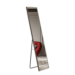 3rd generation gray solid wood frame full length mirror, dressing
