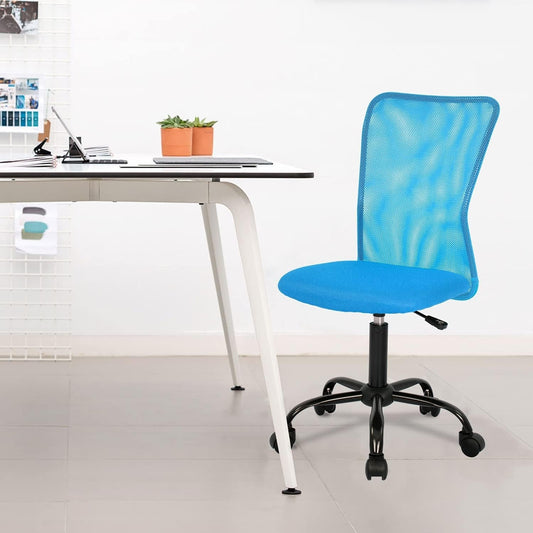Home Office Chair Mid Back Mesh Desk Chair Armless Computer Chair