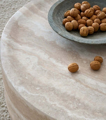 39.37''  Faux MARS Pattern Coffee Tables for Living Room Round Tea