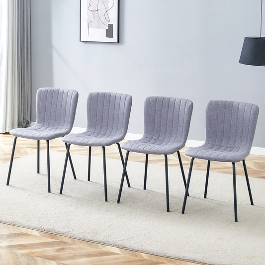Luxury Minimalist Chairs Set of 4 - High Quality Dining Chairs with