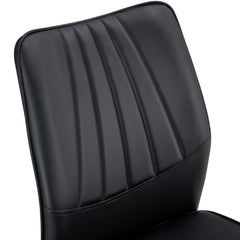 Medieval Modern Black Dining Chairs with Cushions and Golden Metal