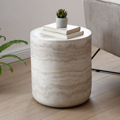 15.74 inch Faux MARS marble Pattern Coffee Tables for Living Room