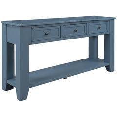 55'' Modern Console Table Sofa Table for Living Room with 3 Drawers