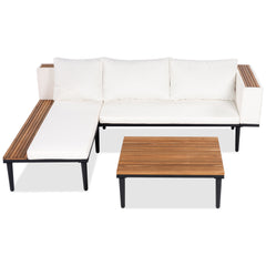 Luxury Patio Furniture Set with Removable Cushions and Coffee Table,