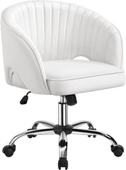 Home Office Chair, Faux Leather Desk Chair, Modern Swivel Chair with