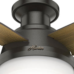Fan Dempsey Low Profile Ceiling Fans with Lights and Remote, Flush