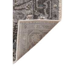 8' X 10' Ivory Taupe and Gray Medallion Power Loom Area Rug