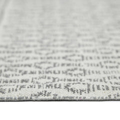 7' X 10' Gray Geometric Flatweave Handmade Distressed Area Rug With