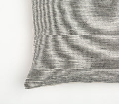 20" Beige and Gray Weave Cotton Throw Pillow Cover