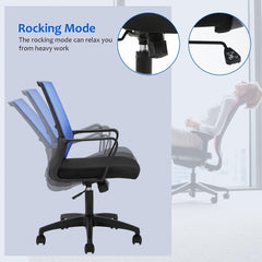 Office Chair Ergonomic Desk Task Chair Mesh Computer Chair Mid-Back