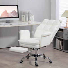 Executive Office Chair, PU Leather Ergonomic Office Desk Chair with