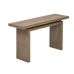 Uniquely Designed Ash Veneer Console Table, Modern Simple Style,