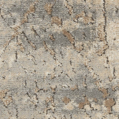 7' X 10' Beige and Gray Abstract Power Loom Area Rug