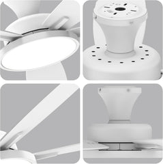 52 Inch Ceiling Fans with Lights,Remote Control Multifunctional Quiet