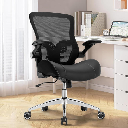 Big and Tall Office Chair 400Lbs, Heavy Duty Ergonomic Computer Desk