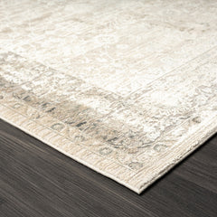 2' X 3' Beige Floral Area Rug