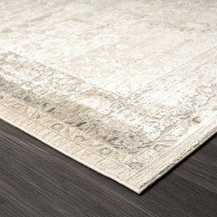 2' X 3' Beige Floral Area Rug
